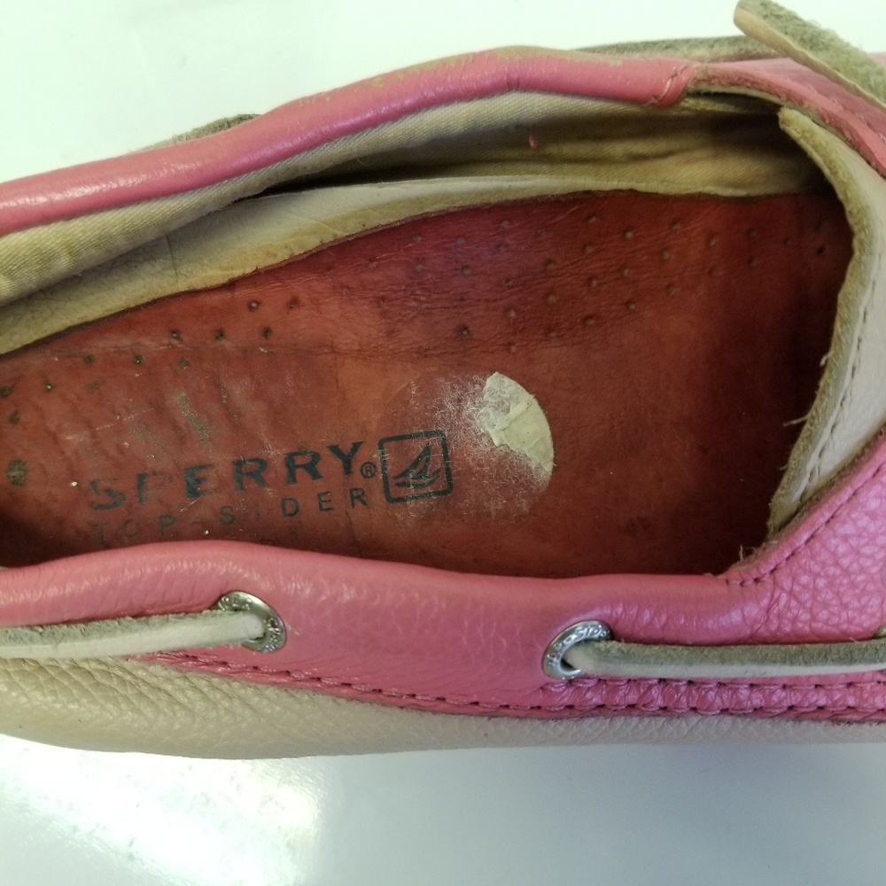 Sperry two-tone Pink docksiders size 6 1/2 M - Picture 8 of 8